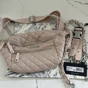 NWOT MZ Wallace Small Crosby Sling in Mushroom